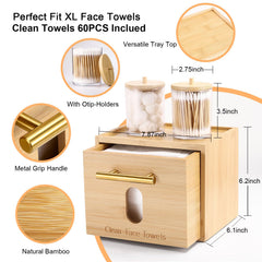 BSSN cotton swab boxes tucked inside keep skincare prep neat and ready.