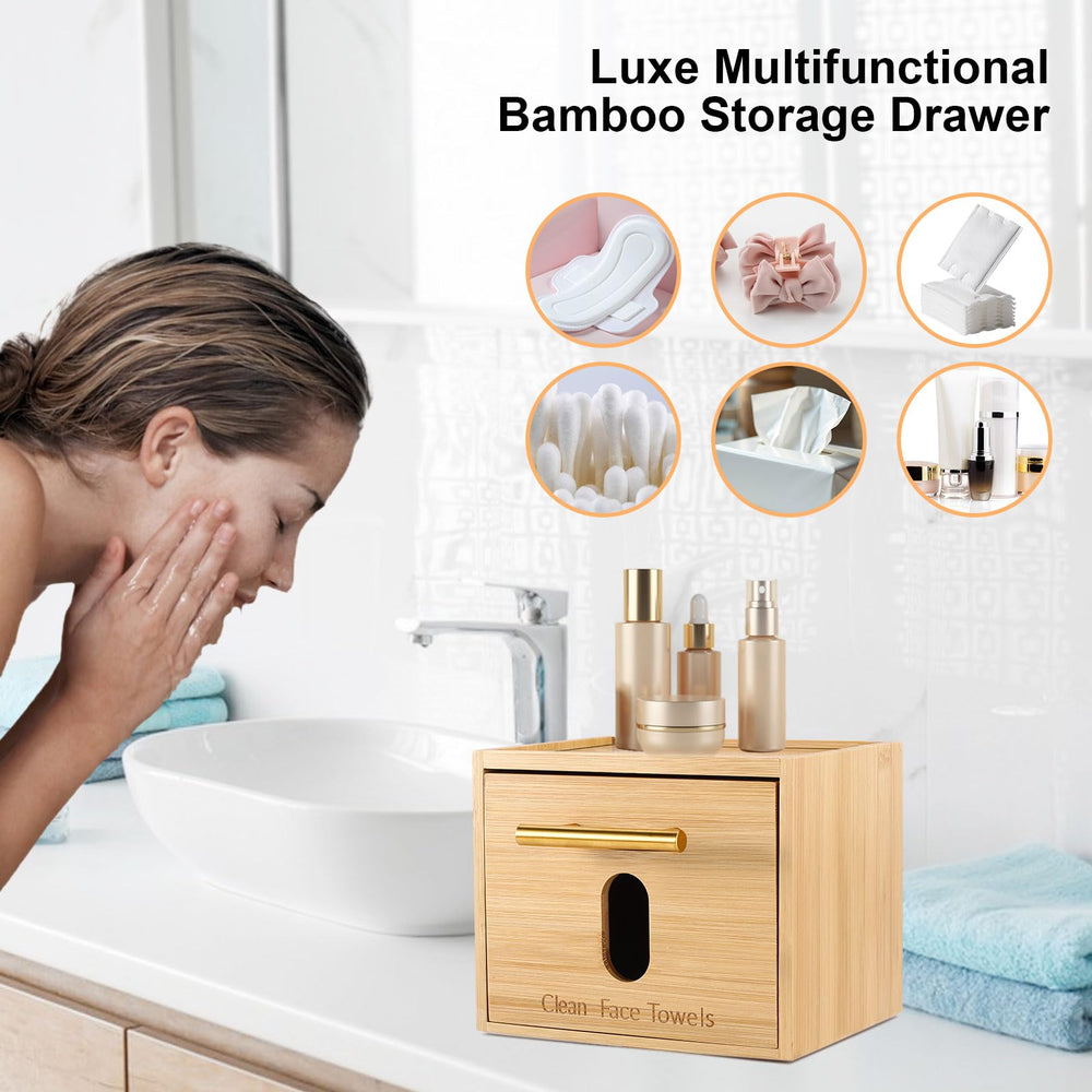 BSSN raised top platform stores serums and small jars within reach.