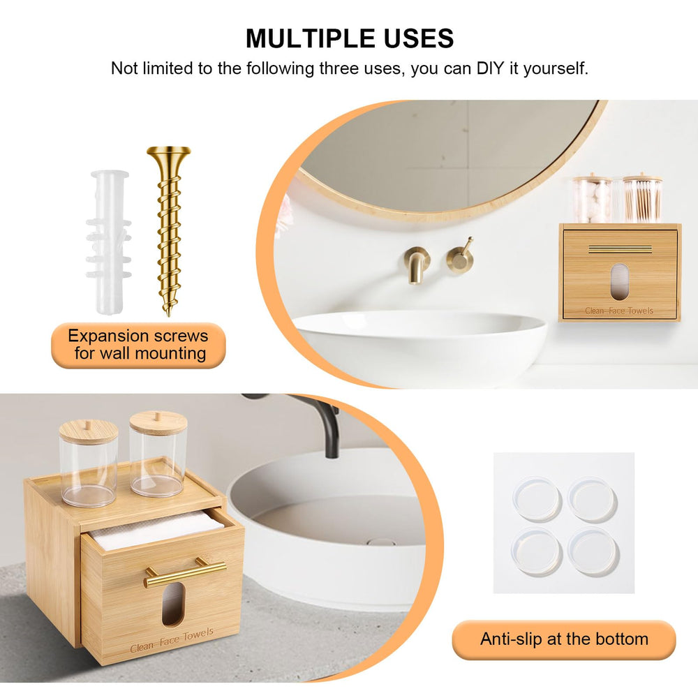 BSSN wall-mount hardware enables flexible placement in small spaces.