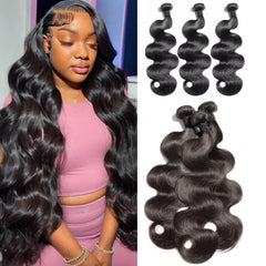 BSTDAE 12A body wave bundles 18 inch showcasing natural shine for daily styling.