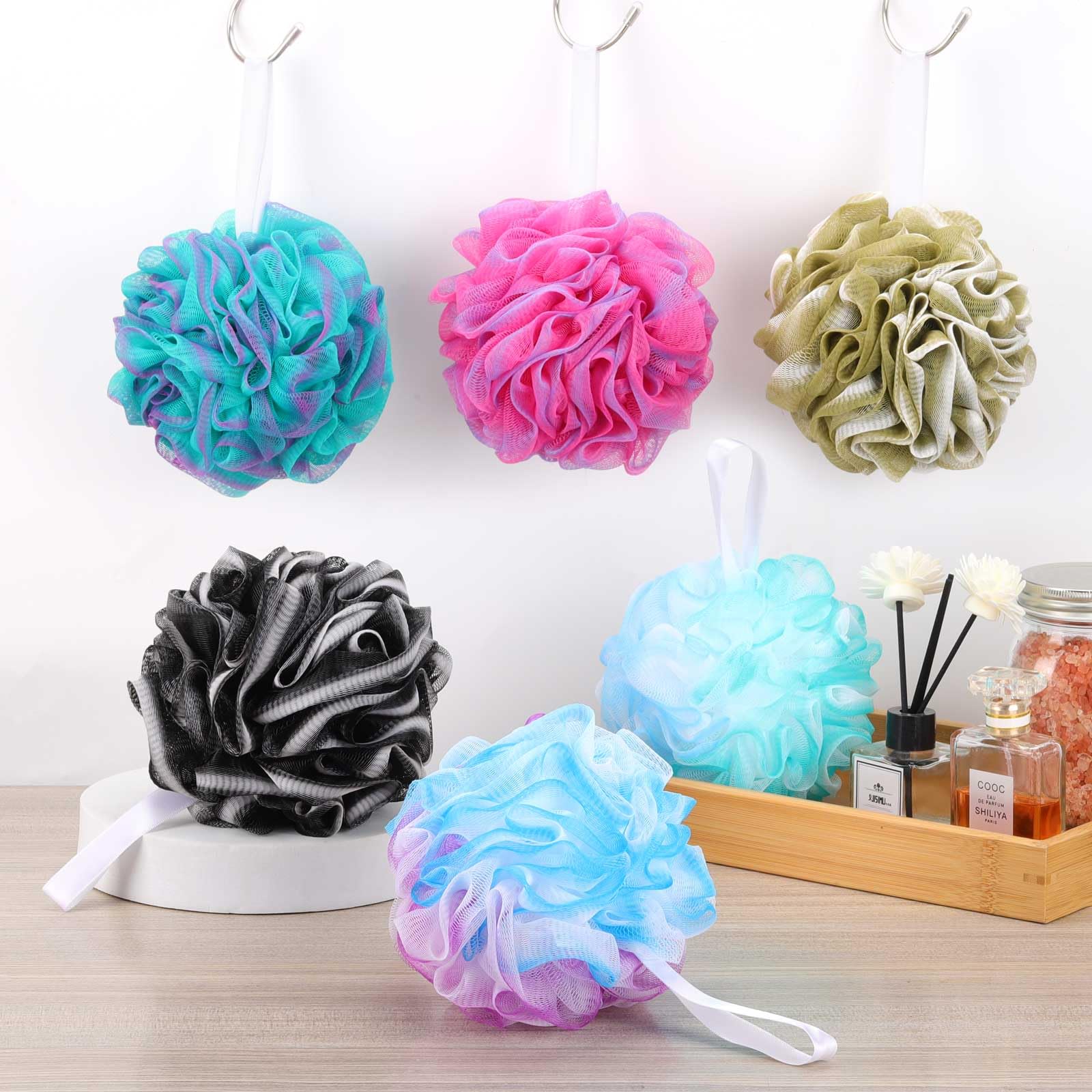 BTYMS lufa para ducha, ideal para limpieza diaria