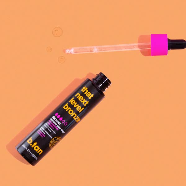 B.TAN swatches reveal a rich, buildable bronze suitable for varying skin tones.