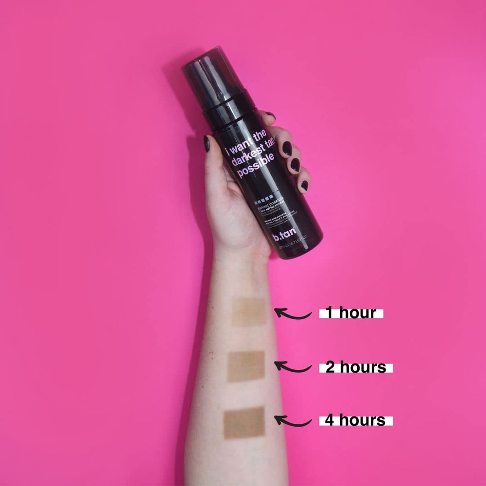 btan dark self tanner kit bronzing within one hour for quick glow