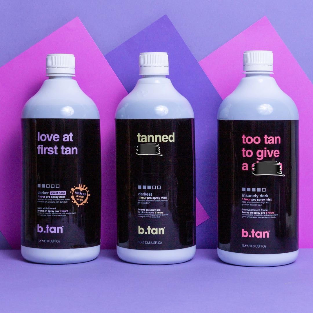 B.TAN vegan-friendly labeling ensures cruelty-free skincare during tanning.