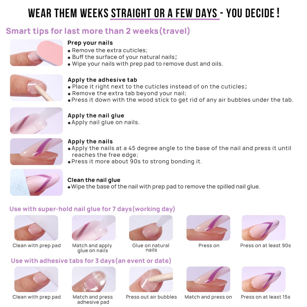 BTArtbox 15 nail sizes ensure a custom fit for many nail beds