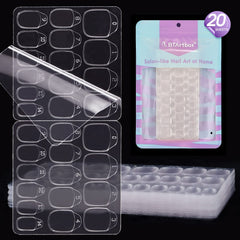 BTArtbox adhesive tabs in 15 sizes closeup for precise, natural-looking nail fit