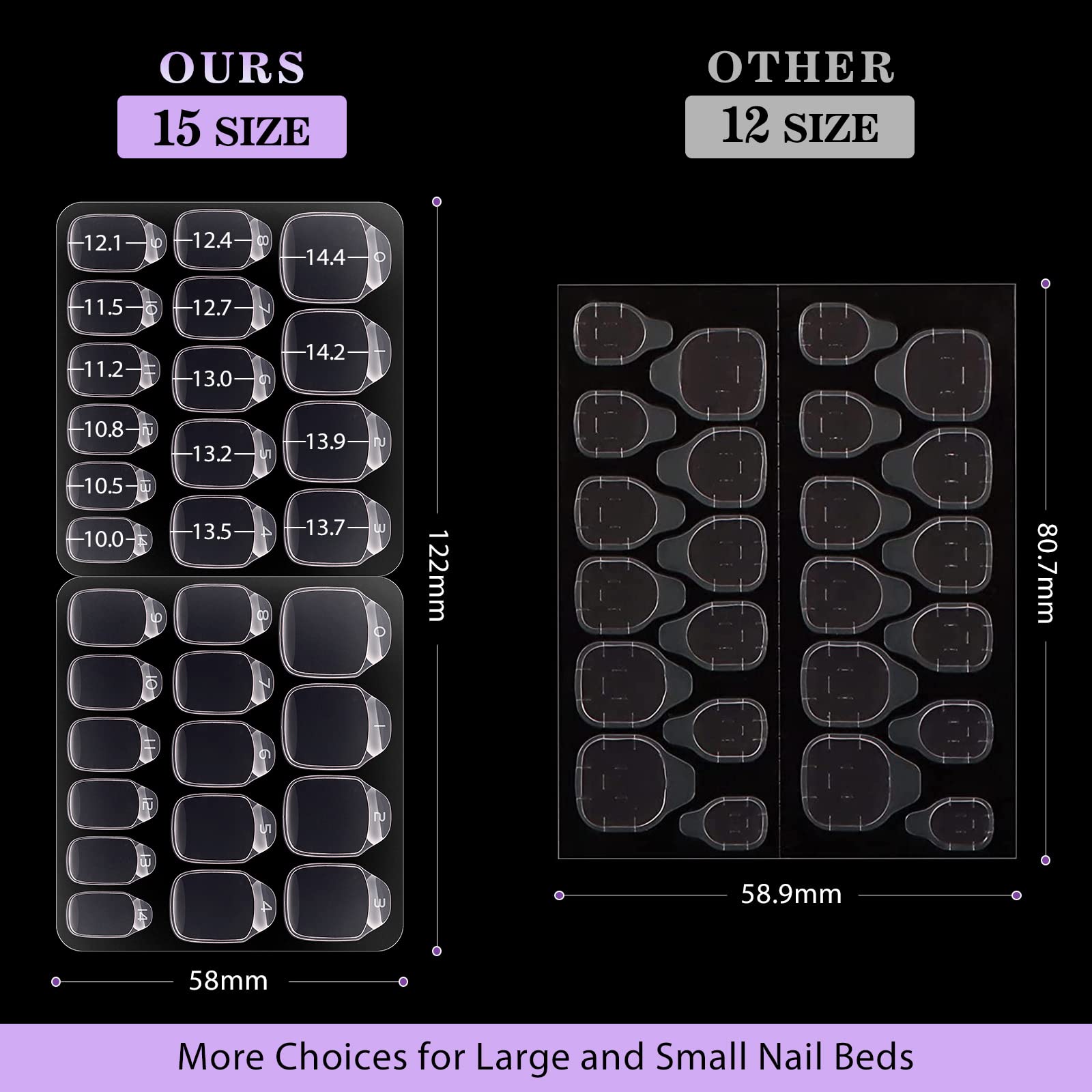 BTArtbox 600 numbered tabs for quick selection during manicure