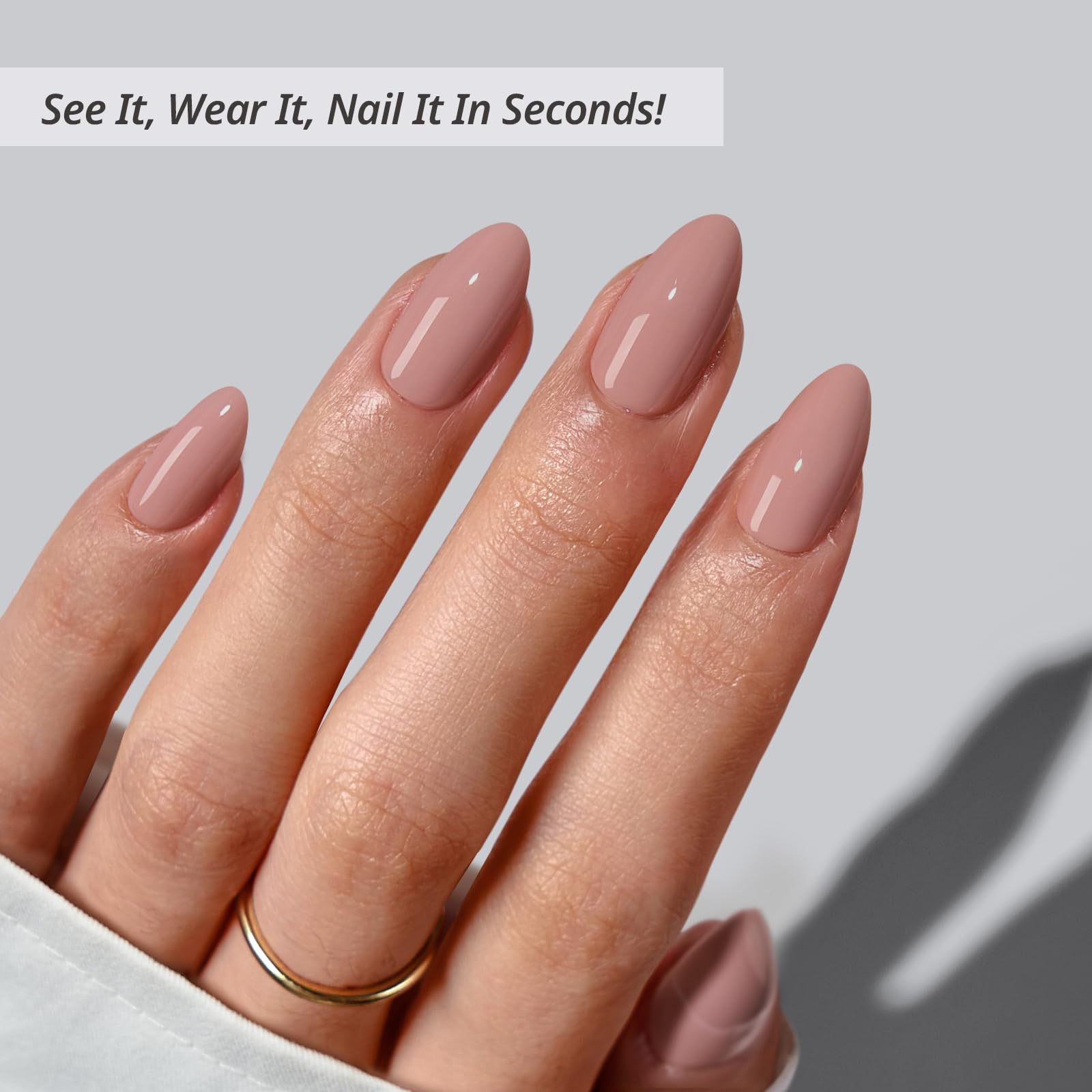 BTArtbox almond nails kit contents shown for easy at-home manicure