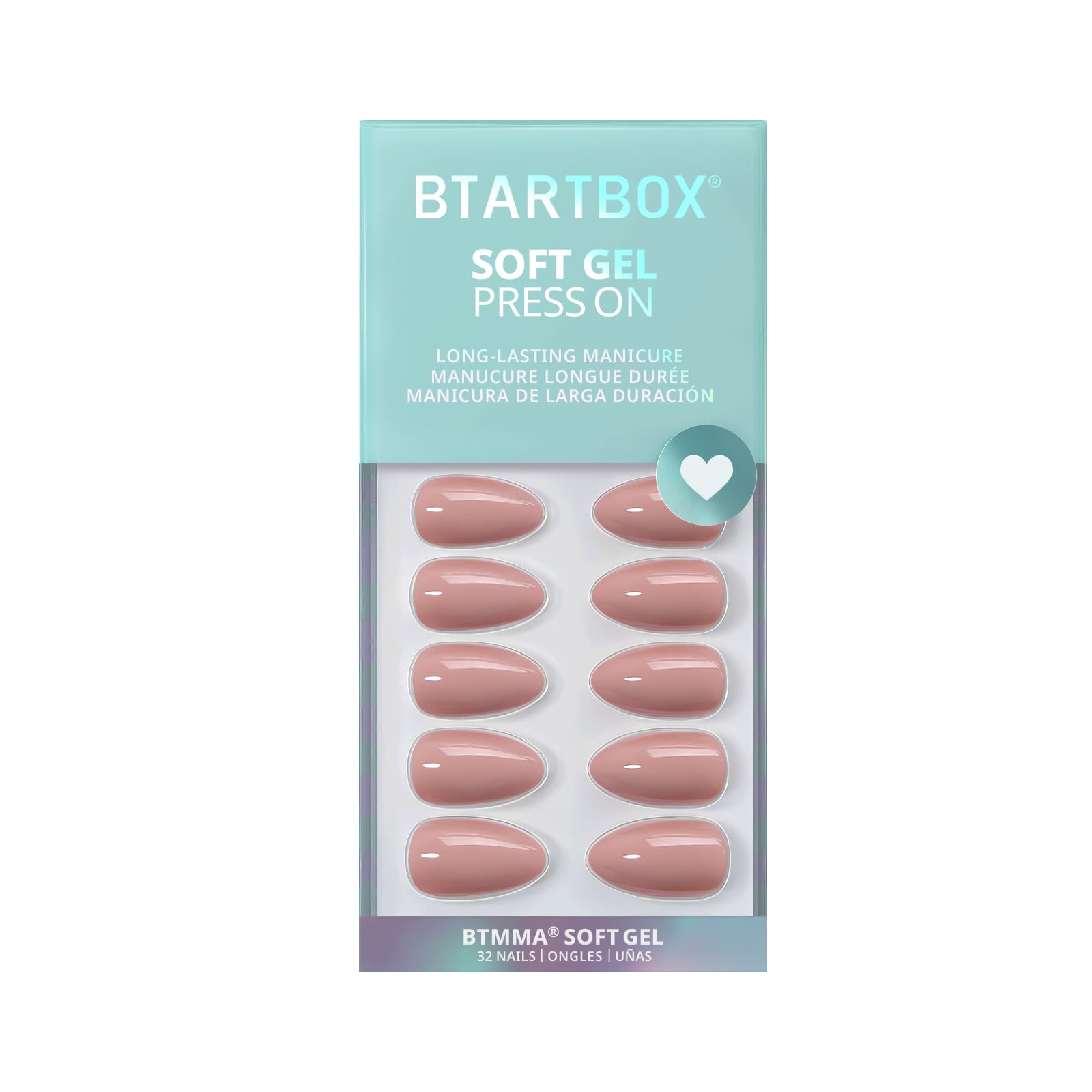 BTArtbox almond nails Fawn Fleek kit ready-to-use styling