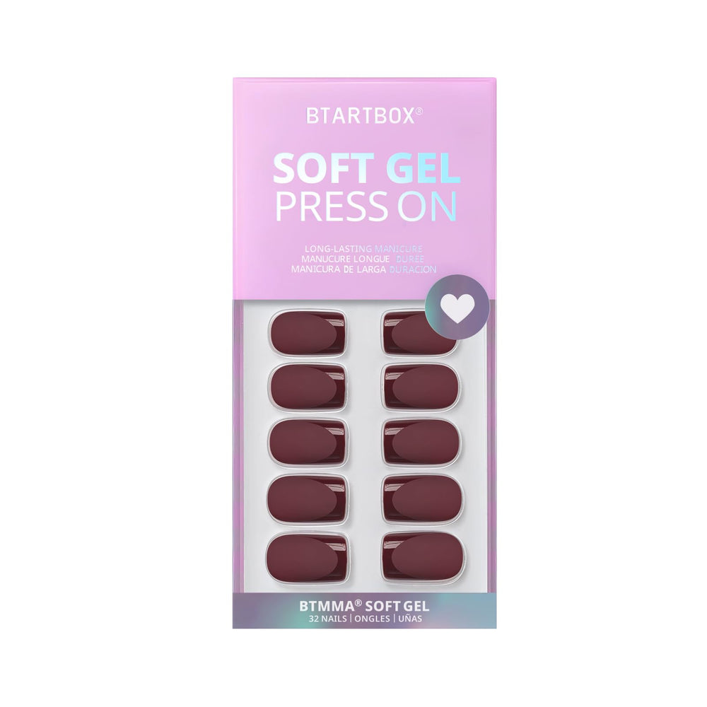 BTArtbox cozy cocoa nails feel soft gel for natural, flexible wear