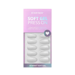 BTArtbox Cream Puff nails in box with storage case for easy reuse
