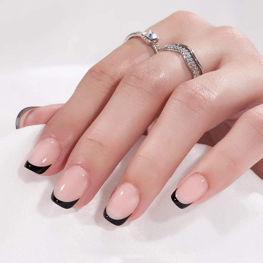 BTArtbox jelly square nails closeup highlights semi-transparent finish
