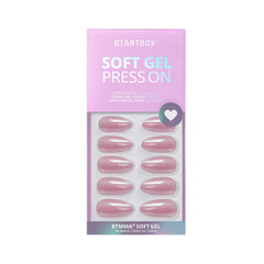 BTArtbox Lotus Glazed lightweight nails with seamless cuticle line for easy use