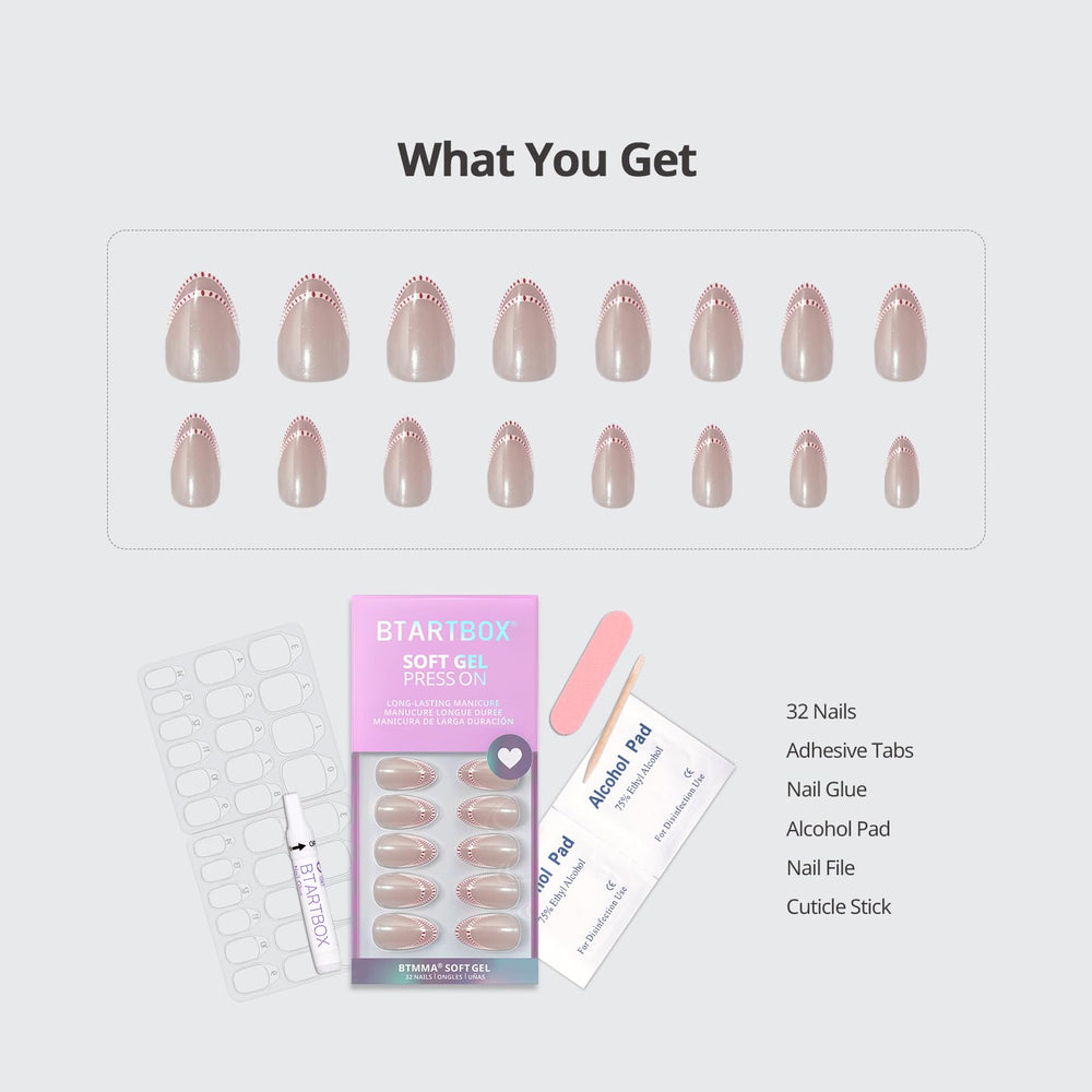 BTArtbox nail glue and adhesive tabs for secure wear