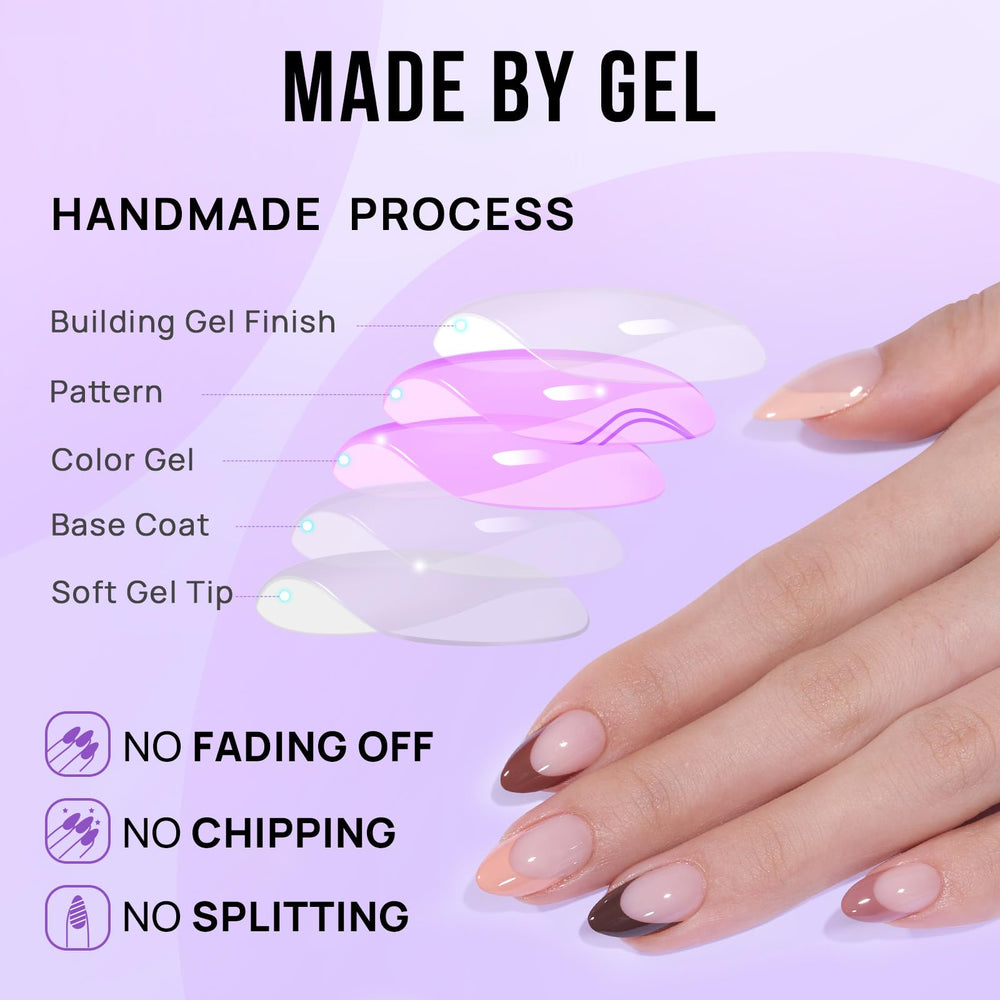 BTArtbox nail glue and adhesive tabs included enable secure wear and easy removal