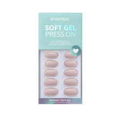 BTArtbox oval press-on nails closeup demonstrates natural-fit and comfortable daily wear.