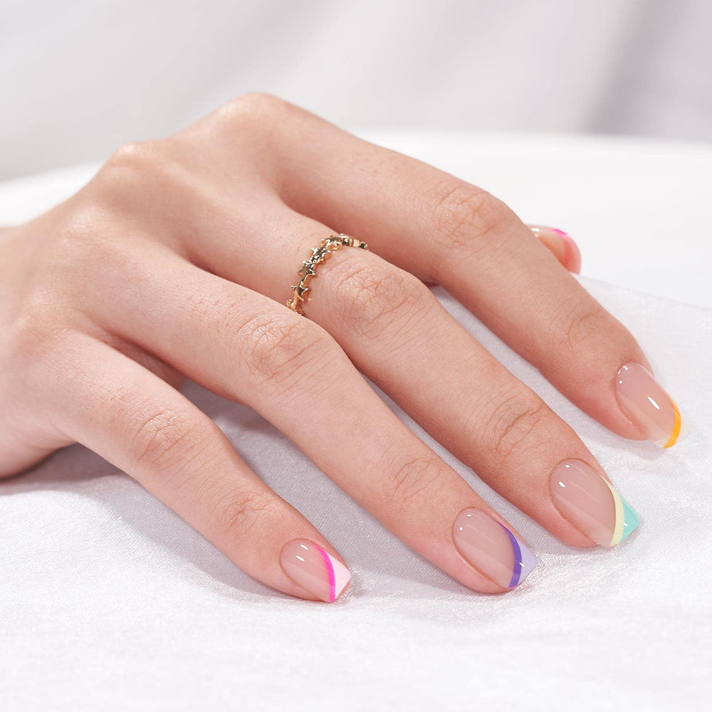 BTArtbox pastel curves nails showcase a natural fit and seamless cuticle line.