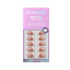 BTArtbox press-on nails kit in box with glue for quick manicure