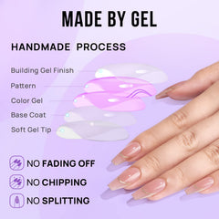 BTArtbox press-on nails long 15 sizes storage box showcases customizable fit.