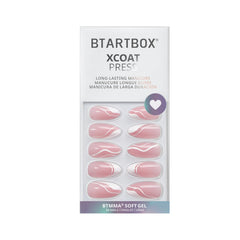 BTArtbox nails medium set with adhesive tabs and glue for secure wear