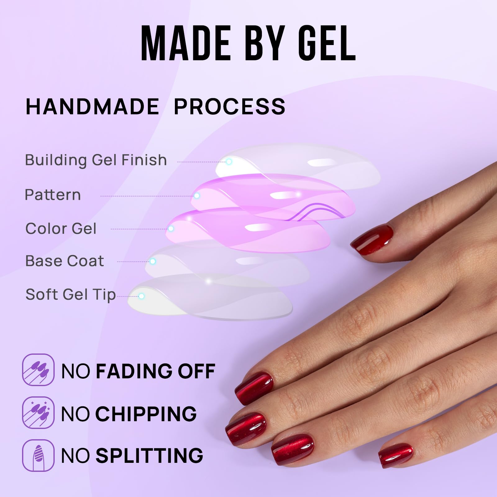 BTArtbox red cat-eye square nails shown long-wear for daily use