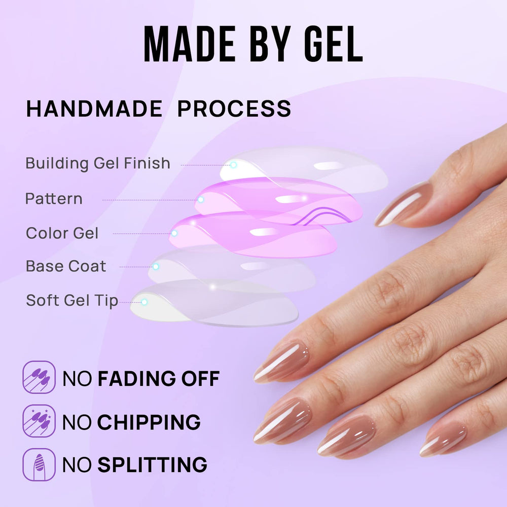 BTArtbox almond chrome nails seamless cuticle line for a natural appearance.