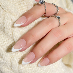 BTArtbox swatches showing almond French tip designs for easy selection.