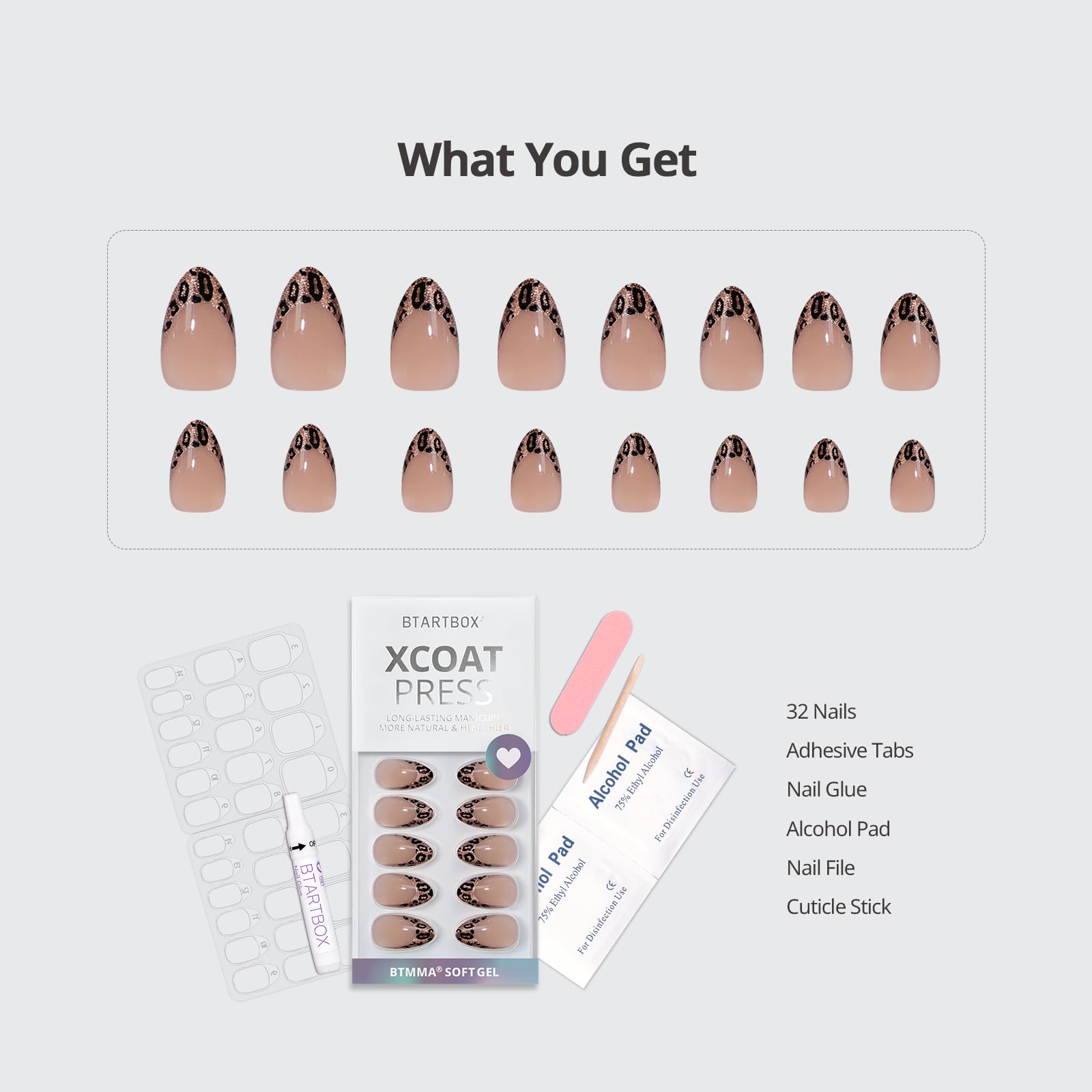 BTArtbox kit includes glue, tabs, file, and pads for DIY success.
