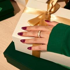 BTArtbox red grape nails closeup showing glossy gel finish and shape