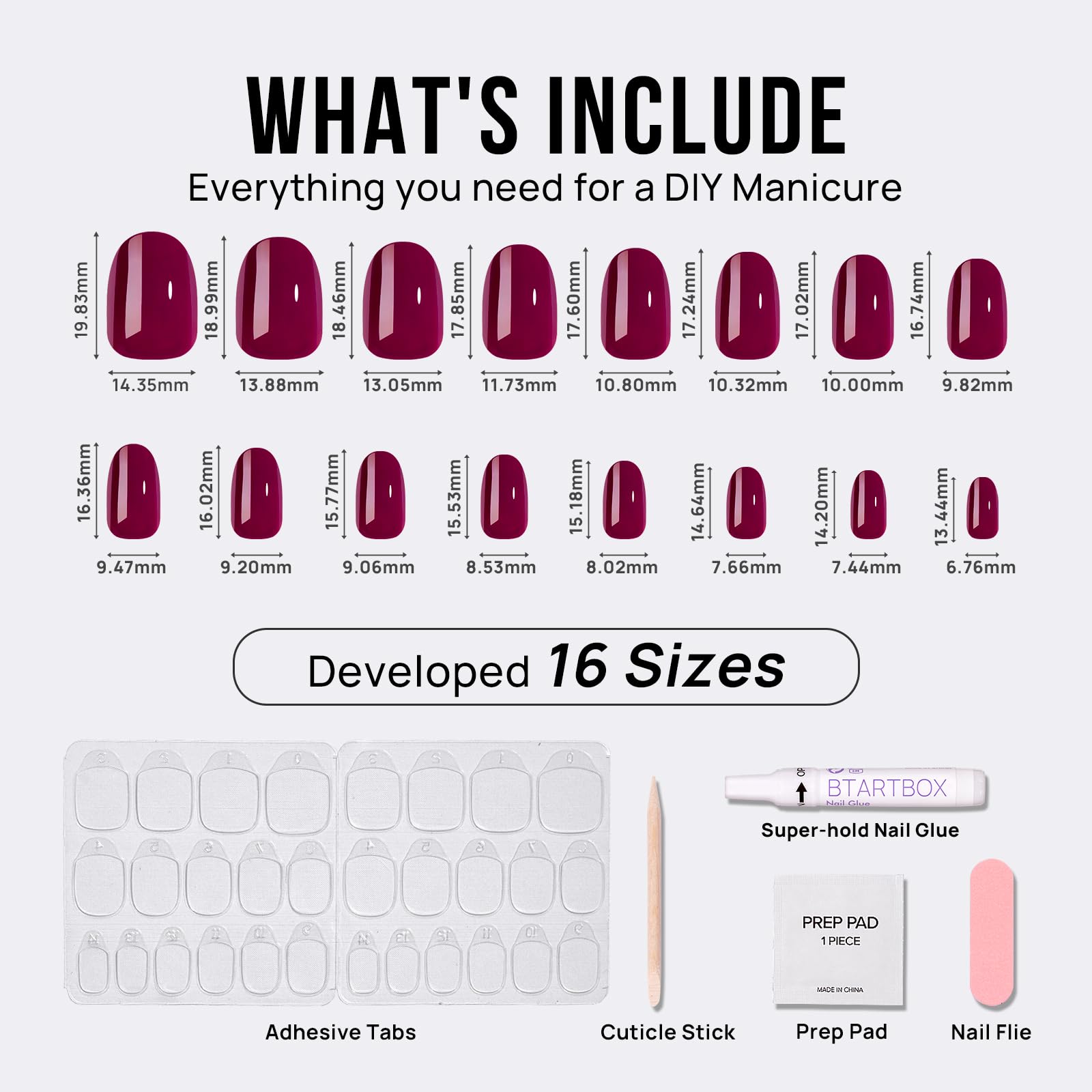 BTArtbox storage box keeps red grape nails organized for travel