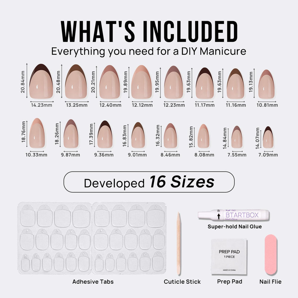 BTArtbox reusable stick-on nails support rapid style changes without damage