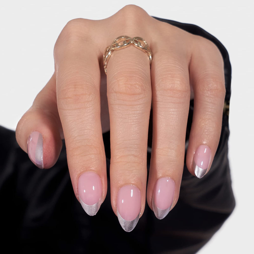BTArtbox short almond nails natural look flexible nail bed feel.
