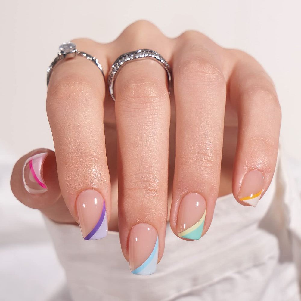 BTArtbox short press on nails with soft gel French tip offers salon-like nails in minutes.