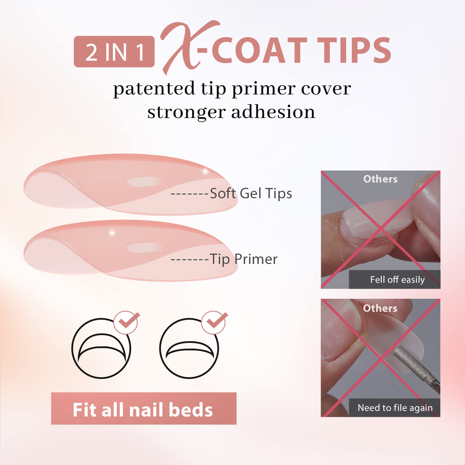 BTArtbox soft gel material nails flexible and shape-retaining