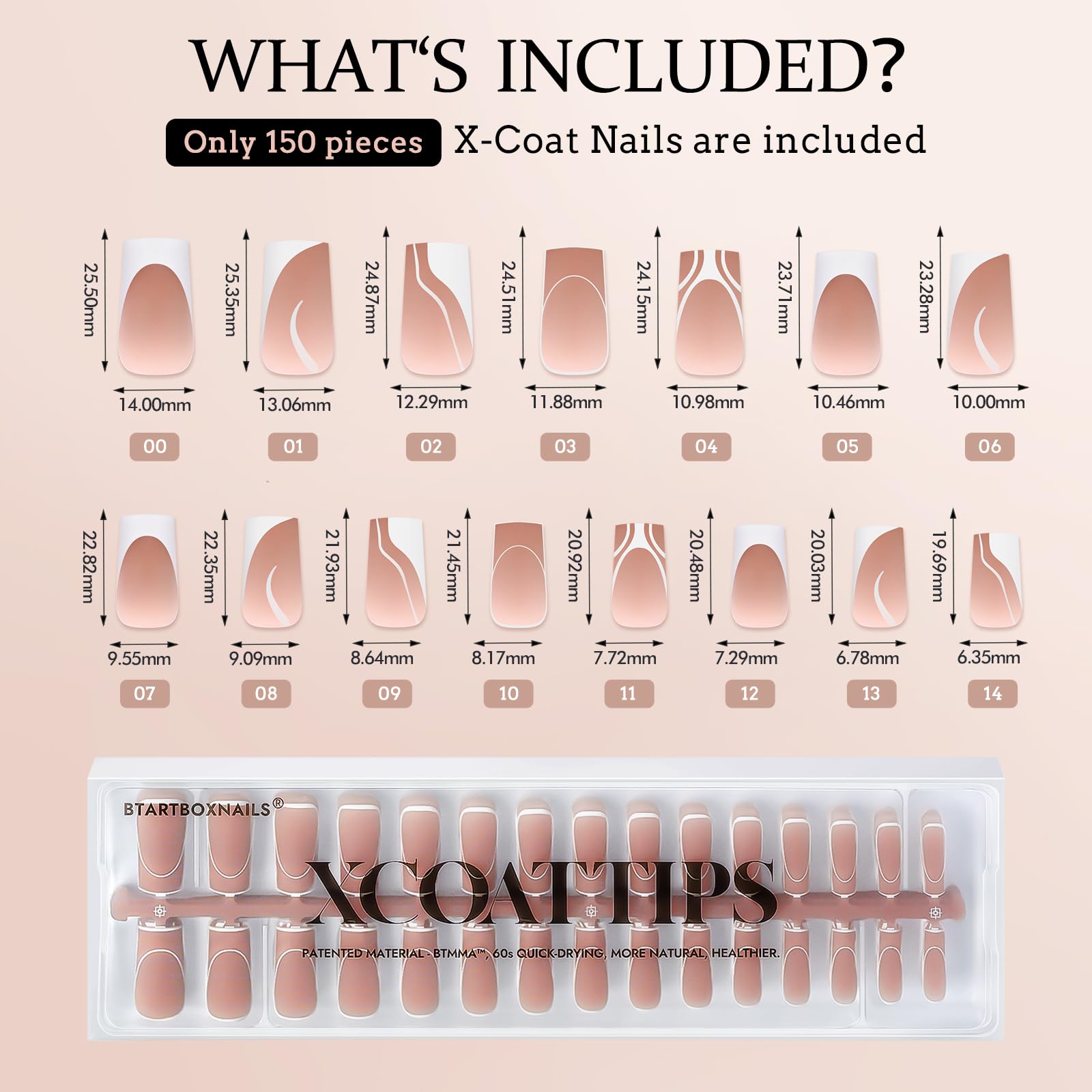 BTArtbox soft gel nail tips offer natural shaping and flexibility.