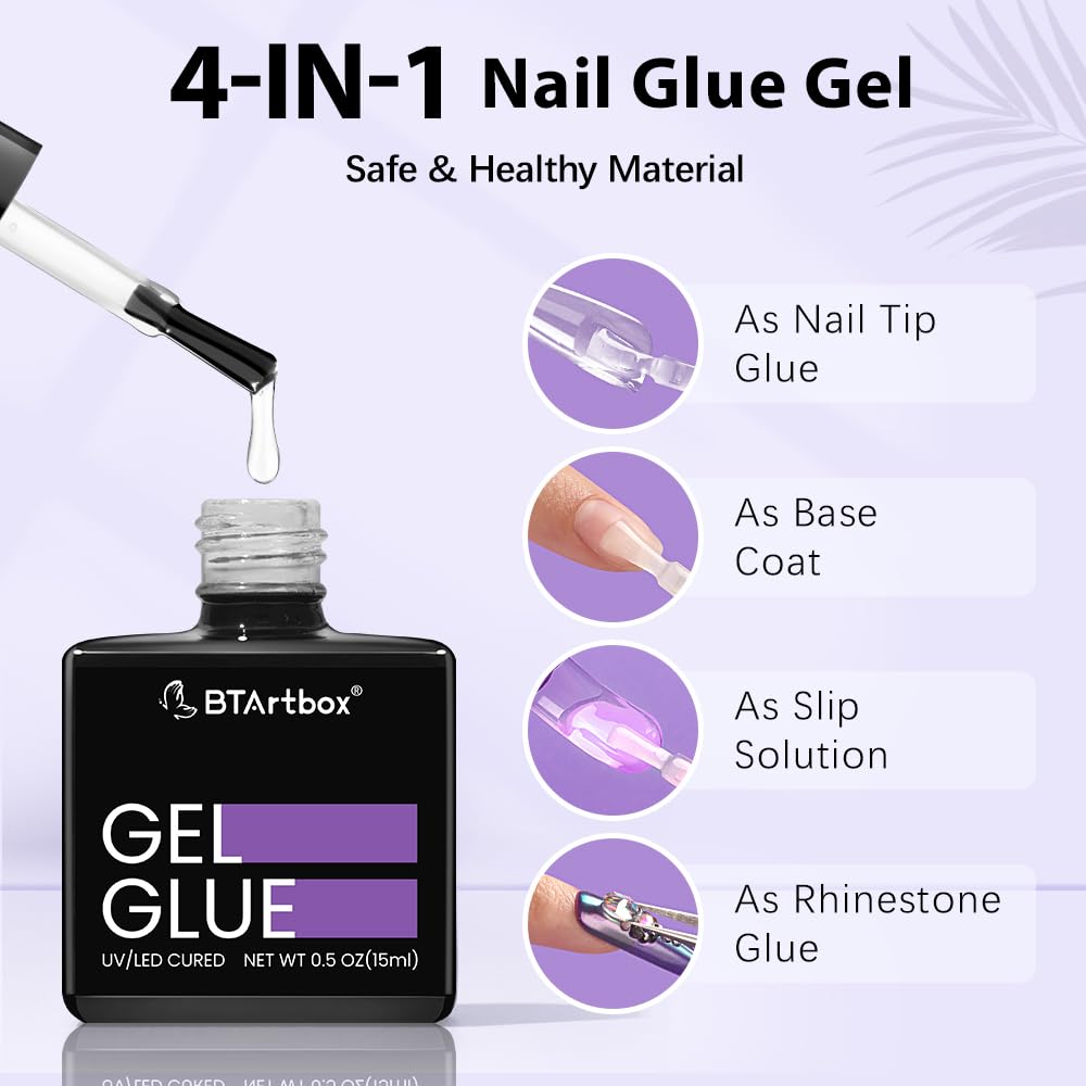BTArtbox tip primer application process on natural nails