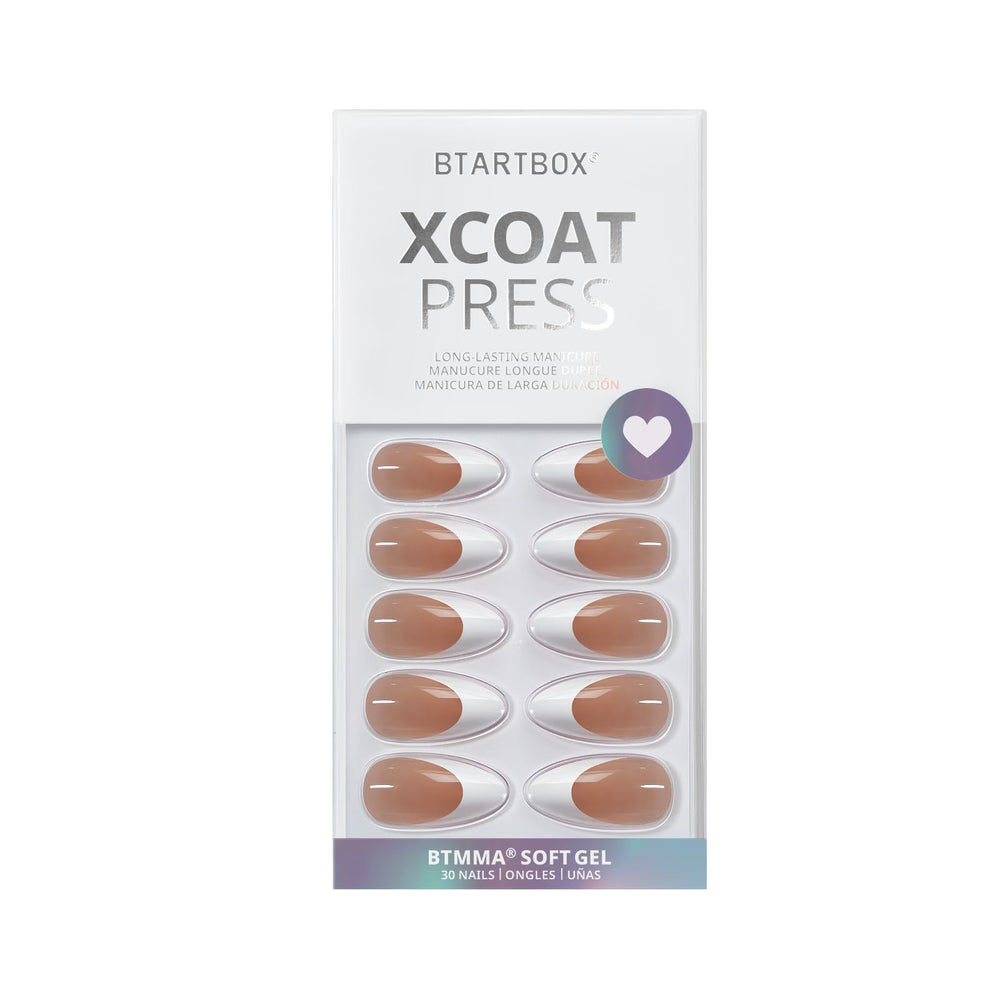 BTArtbox uñas acrílicas de gel suave para aspecto real