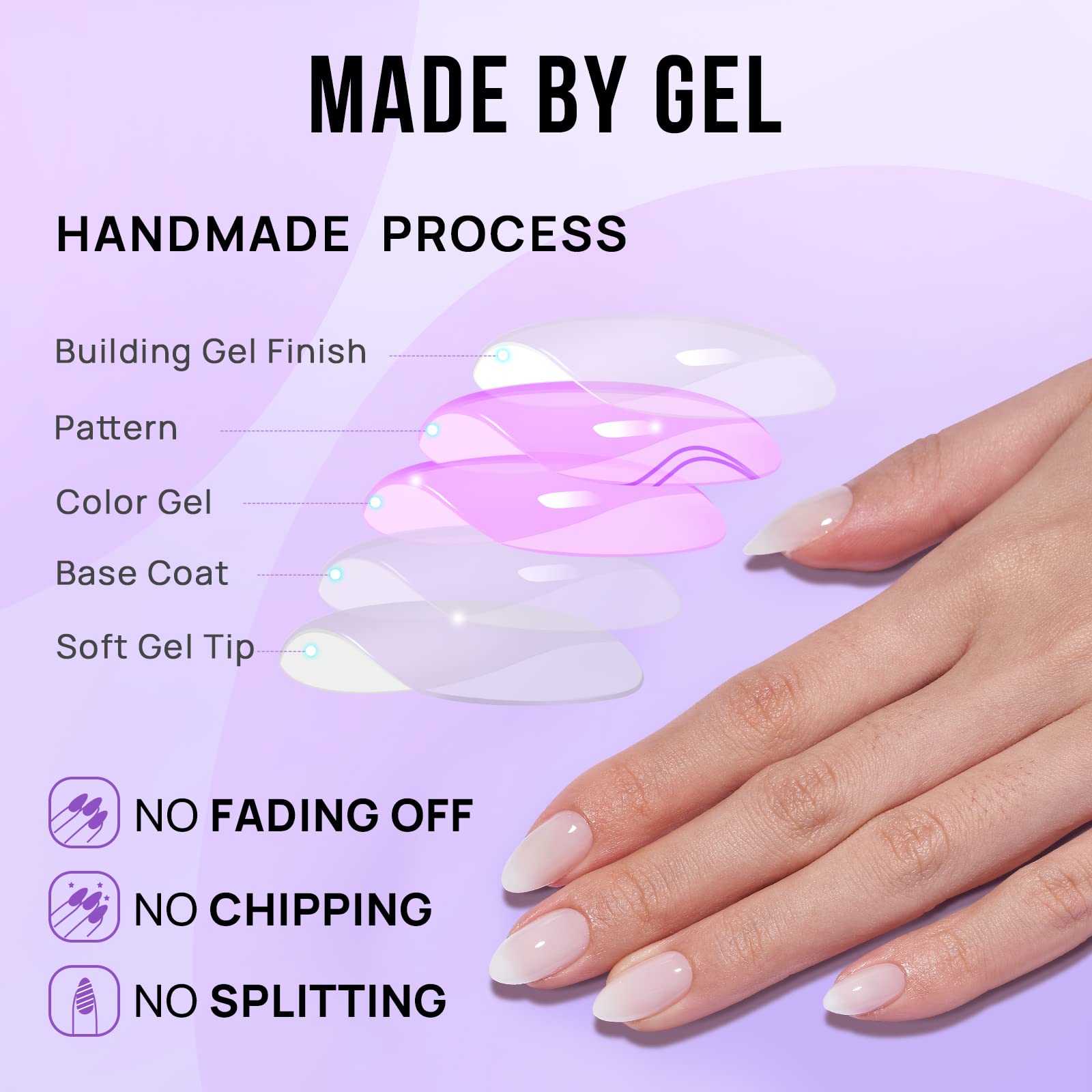 BTArtbox White Glue On Nails kit shown for secure wear