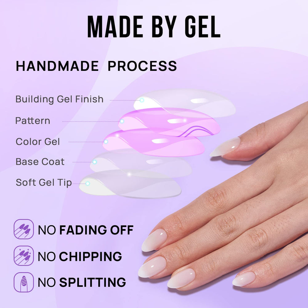 BTArtbox White Glue On Nails kit shown for secure wear