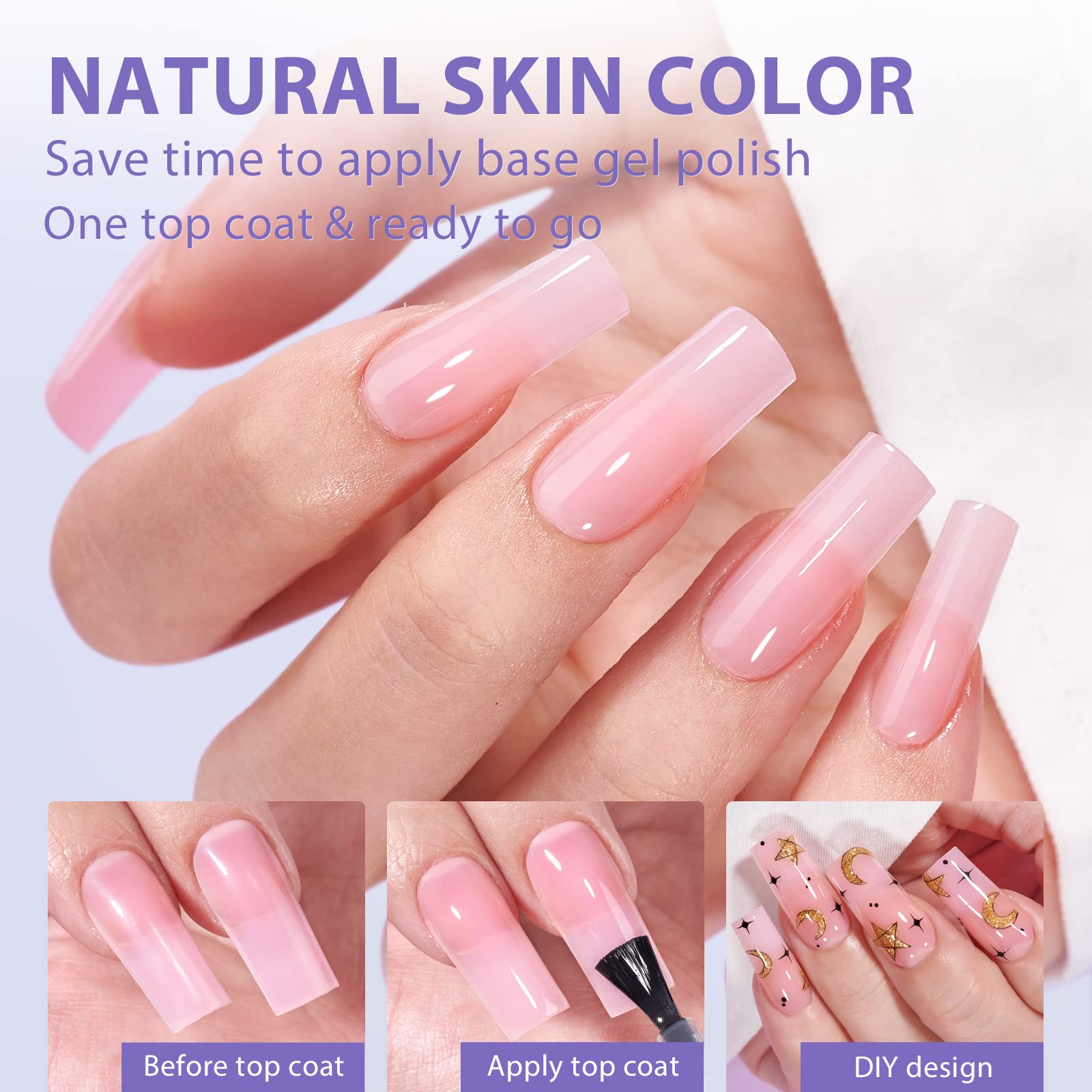 BTArtbox XCOATTIPS tapered cuticle design for natural appearance and comfortable wear