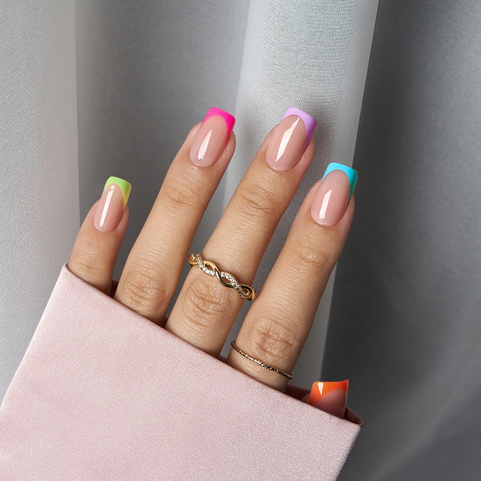 BTArtboxnails brighter pastel soft gel nails featuring pastel tips for a fresh look.