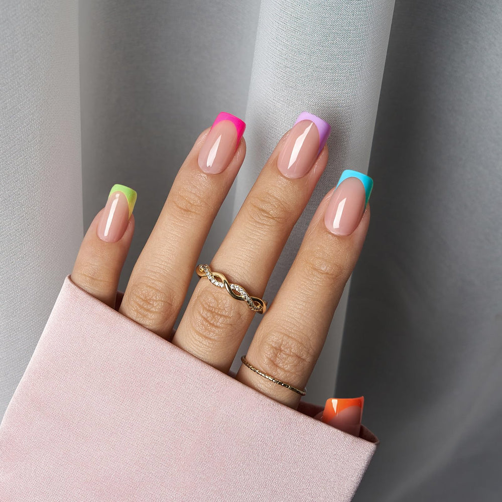 BTArtboxnails brighter pastel soft gel nails featuring pastel tips for a fresh look.