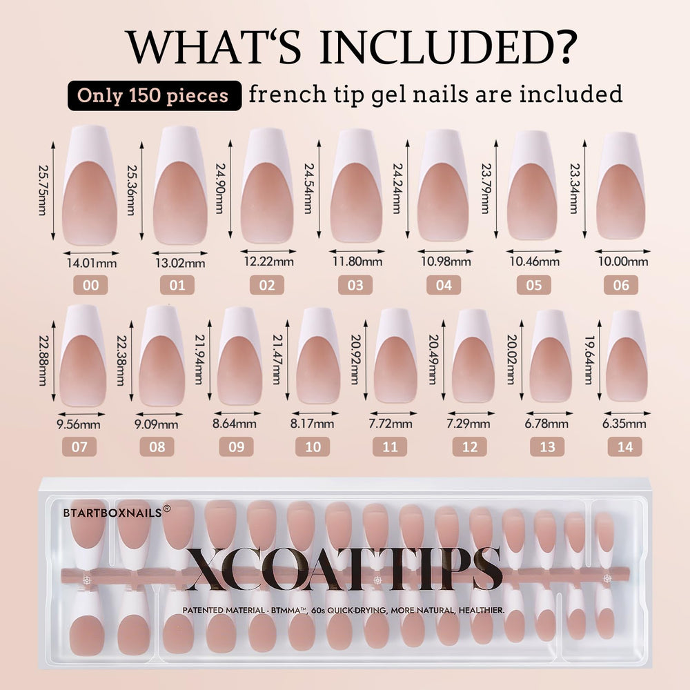 BTARTBOXNAILS comfort-fit nails fit flat and curved nails for comfortable wear.