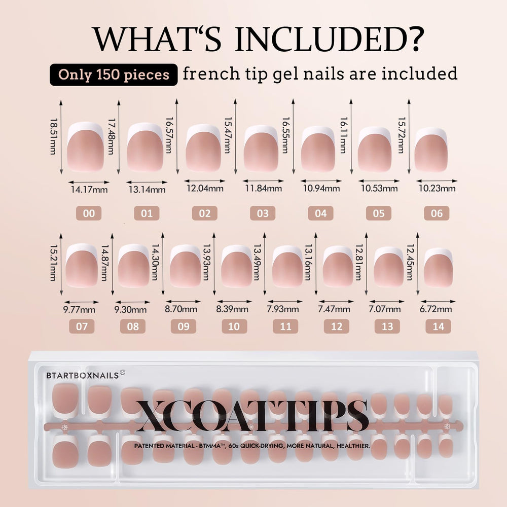 BTArtboxnails fit on flat and curved nails with comfortable wear.