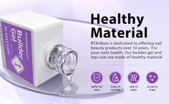 BTARTBOXNAILS gel nail glue provides precise adhesion for secure nail tips.