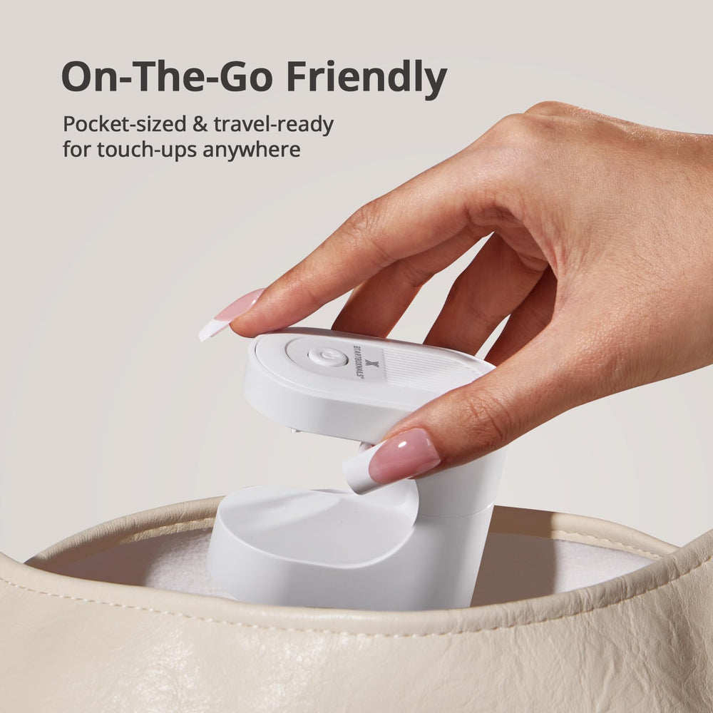 BTArtboxnails Handy Mini Nail Lamp open design enables curing short and long nails easily.