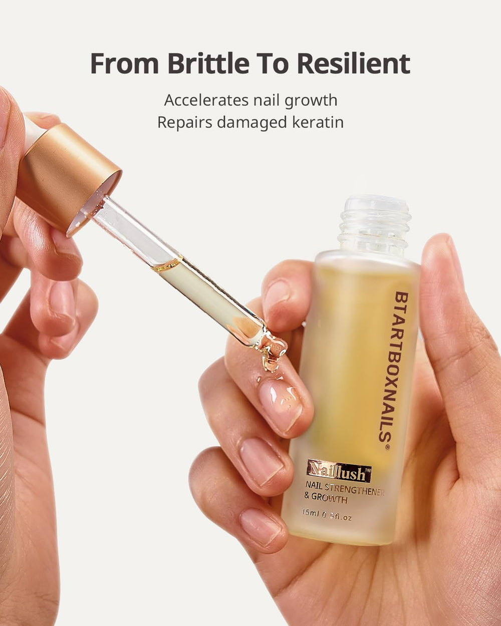BTArtboxnails Naillush olive fruit oil aids damaged nail recovery.