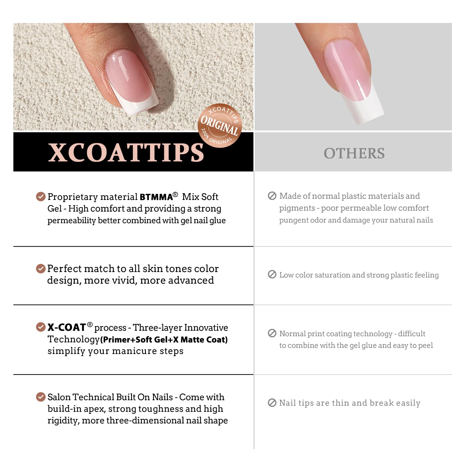 BTArtboxnails classic French design with neutral colors for versatile nails.