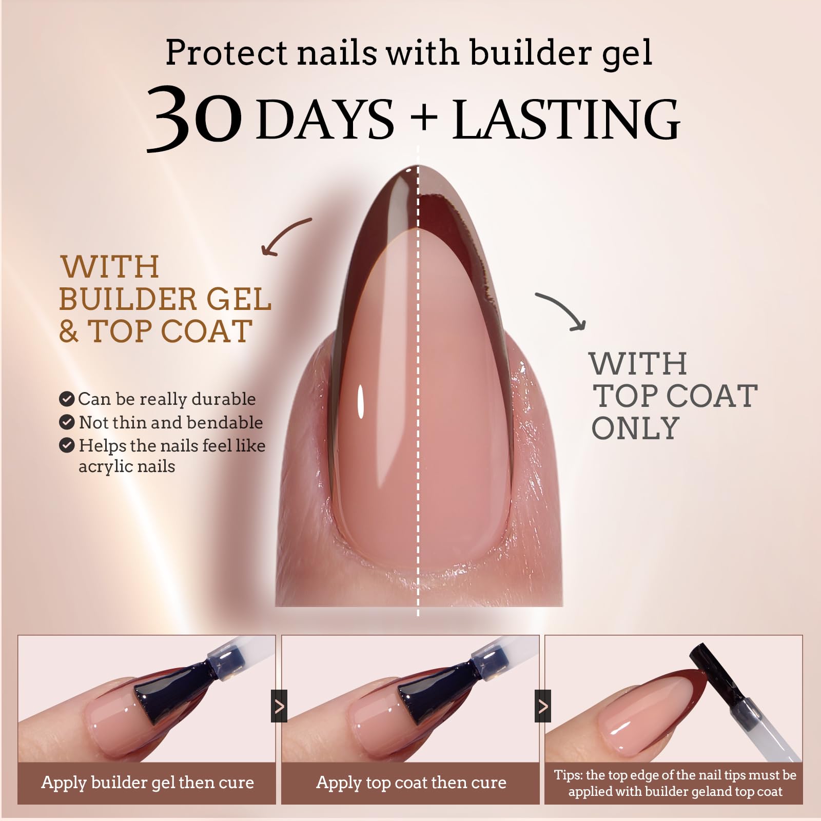 BTArtboxnails soft gel material delivers comfortable, flexible wear
