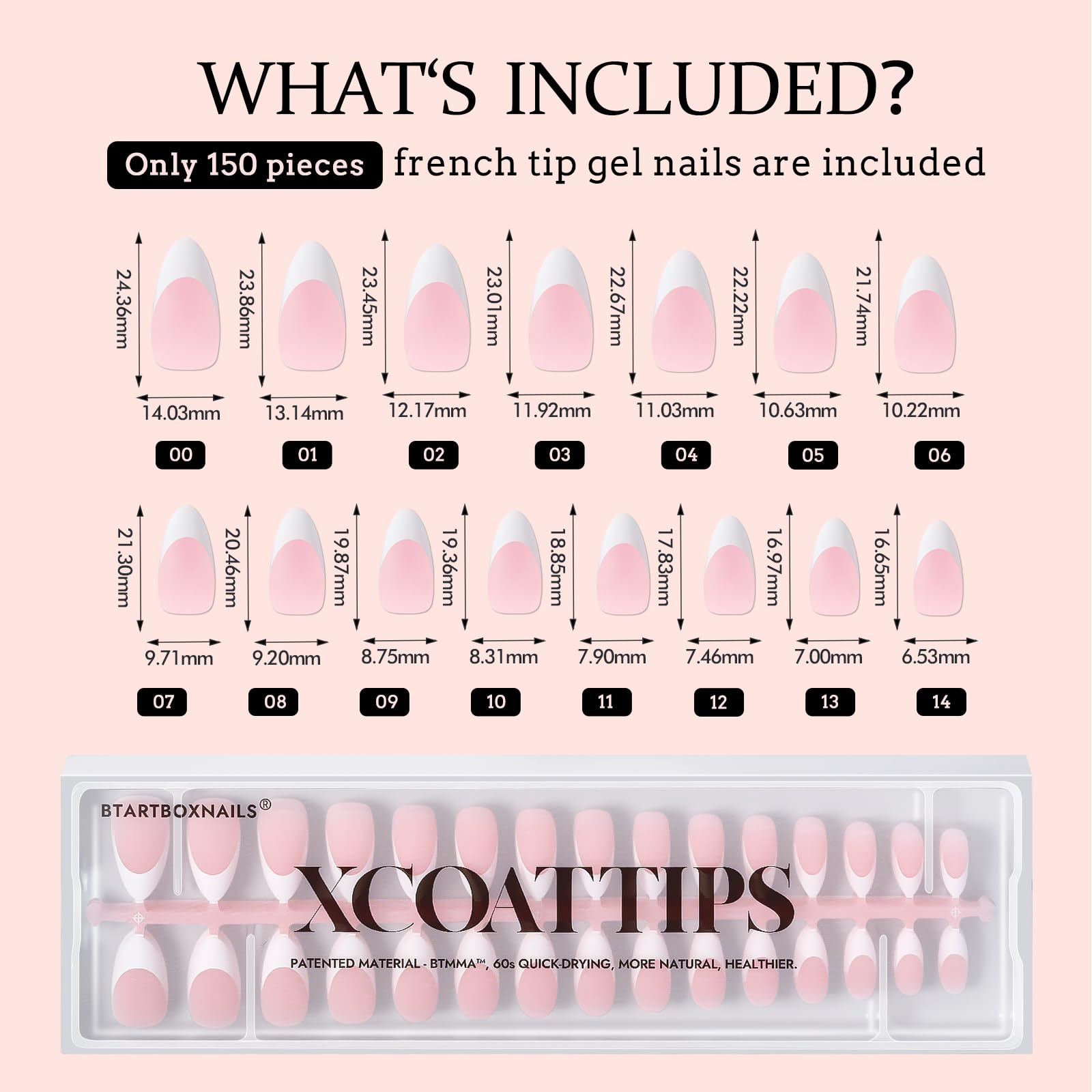 BTArtboxnails tapered cuticle-to-edge nail tips for natural silhouette